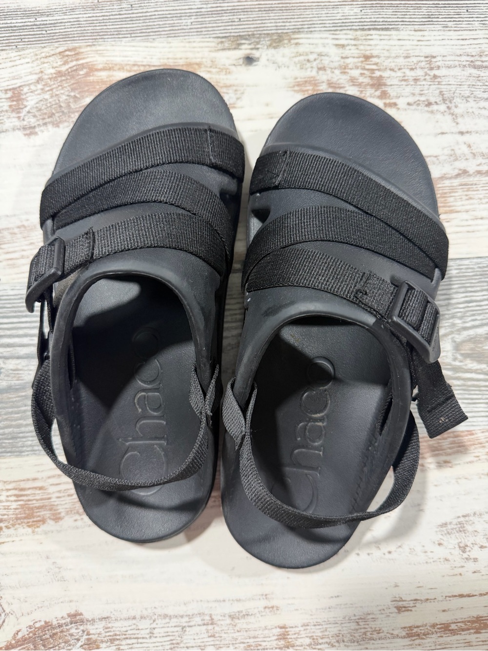 Chaco Black Outdoor Webbing Sandals